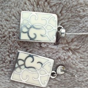 Vintage - silver earrings